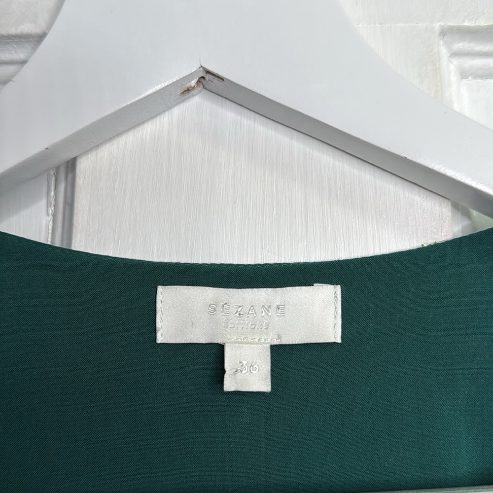 SEZANE Robe Armelle Maxi Wrap Dress Style-Hunting W1480 Sz 36 FR or 4 US - Picture 6 of 14